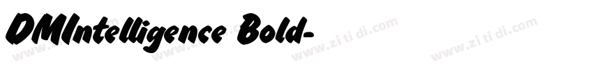 DMIntelligence Bold字体转换
